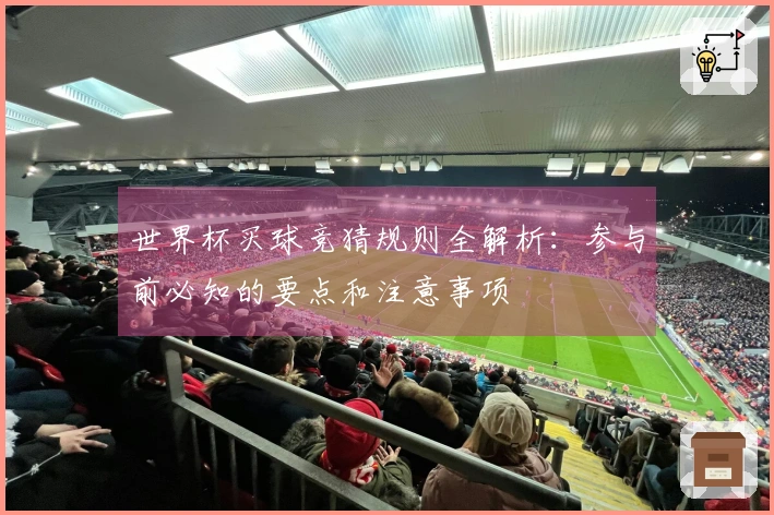 世界杯买球竞猜规则全解析：参与前必知的要点和注意事项